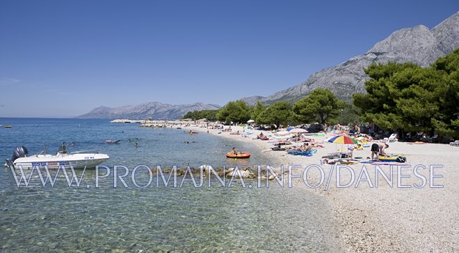 beach in Promajna - close view
