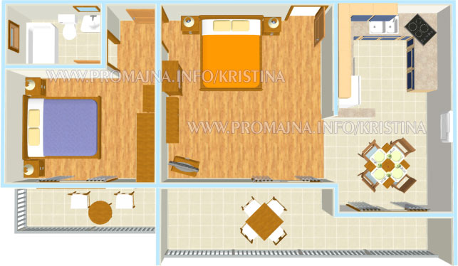 apartment's plan, Wohnung Plan