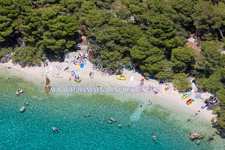 Promajna beach aerial view