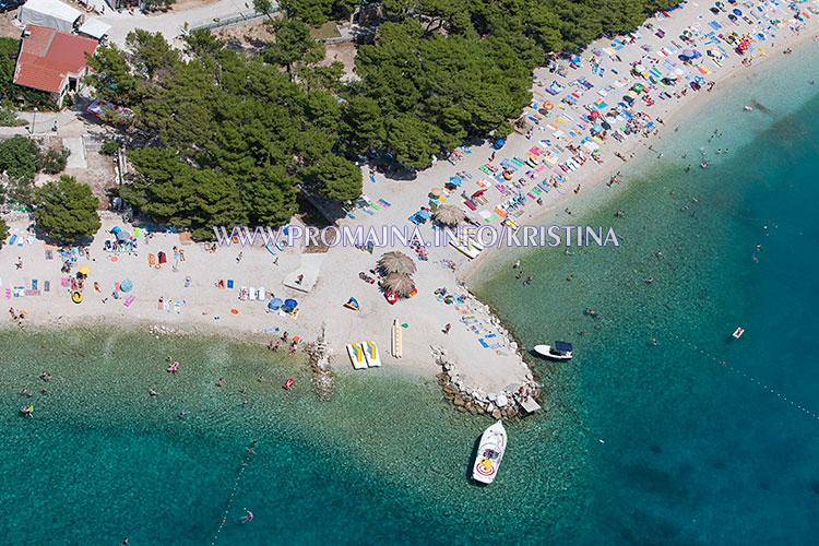 Promajna beach aerial view