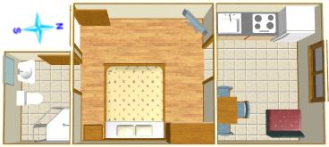 Apartments Milić, Promajna - plan