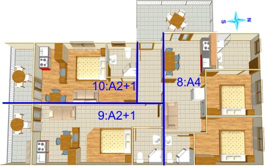 Apartments Milić, Promajna - floor panes