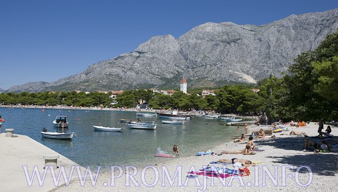 Promajna, sea, sun, beach, people